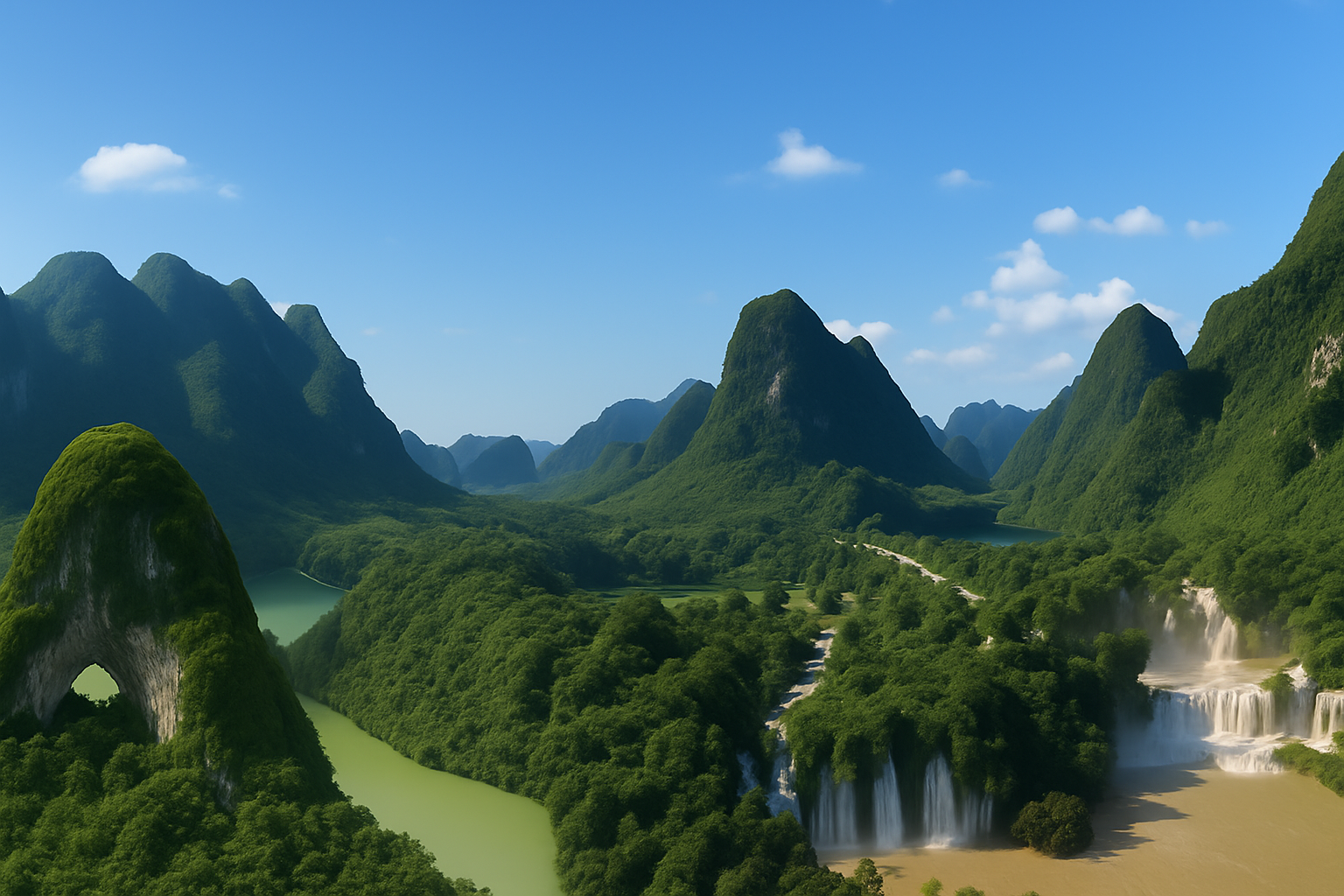 Northern Vietnam panoramic ride views